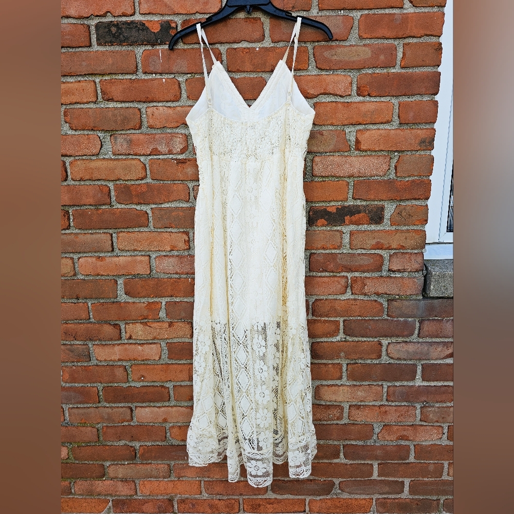 New Amellia Ivory Lace Bohemian Midi Swing Dress – Size S (M Fit) 🌿✨ - Picture 15 of 15